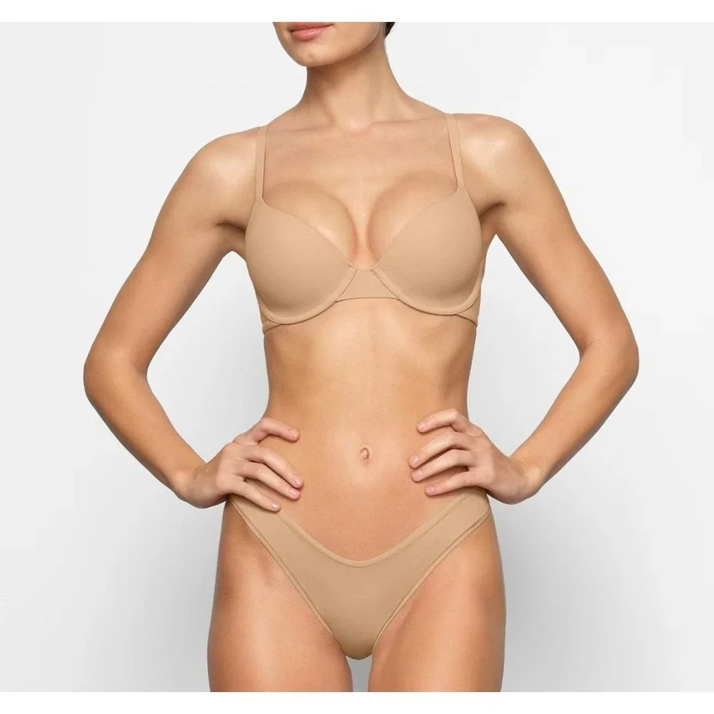 Skims Fits Everybody T-Shirt‎ Bra BA-DEM-9221  Ochre 36DD